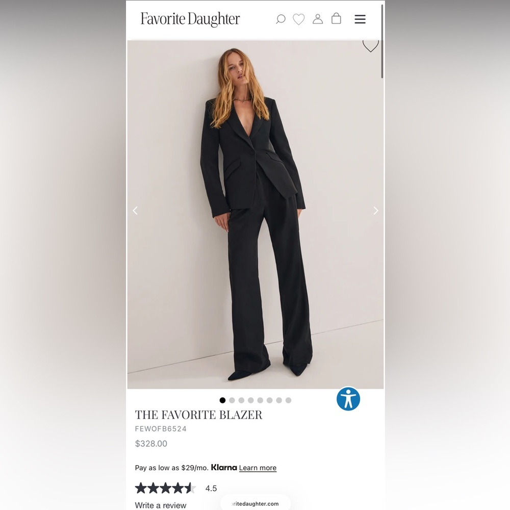 Favorite Daughter Black Favorite Blazer